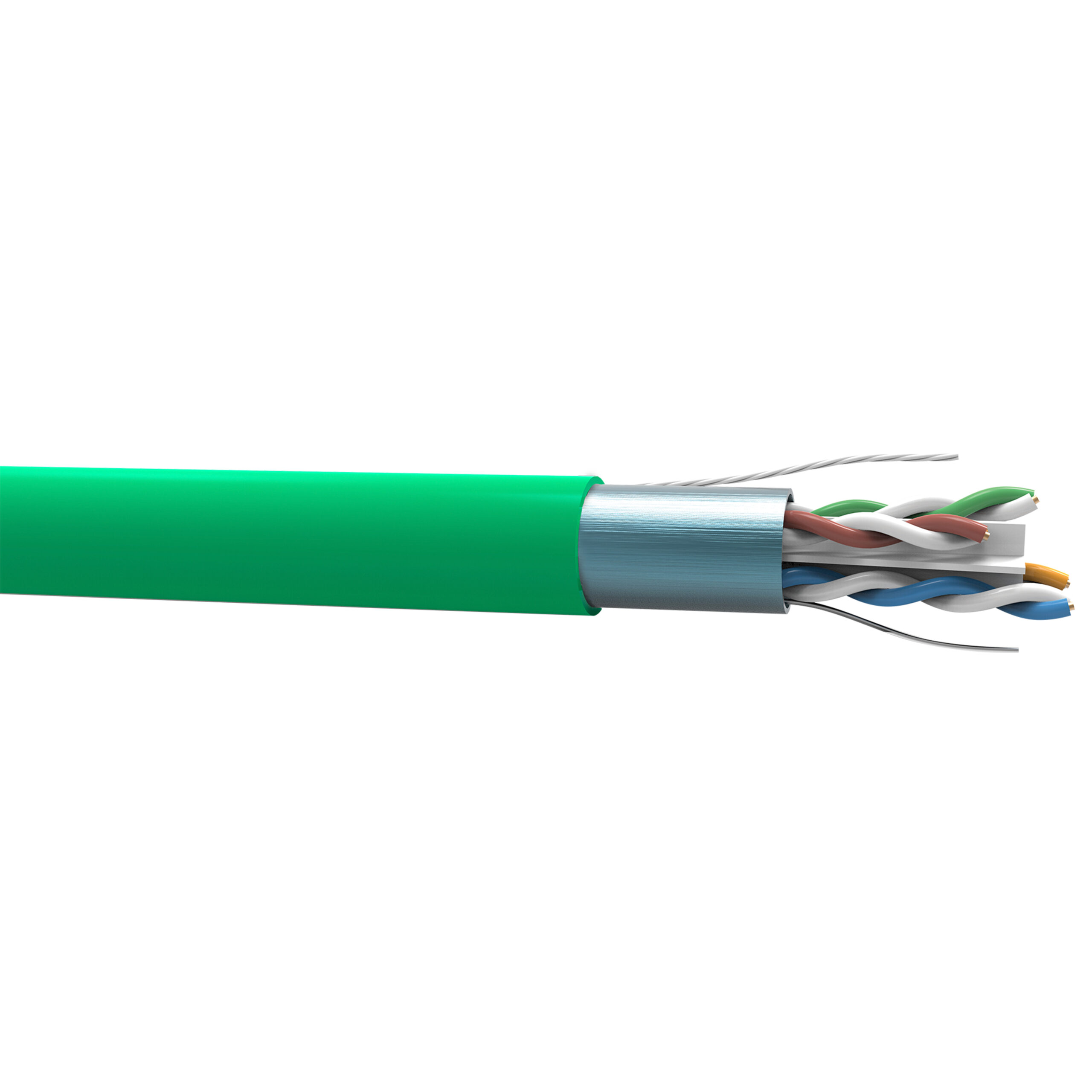 23370095-scaled 23370132 Cable F/UTP Cat6A 4 Pares 23AWG LSZH-3 Eco Color Verde - Imagen 1