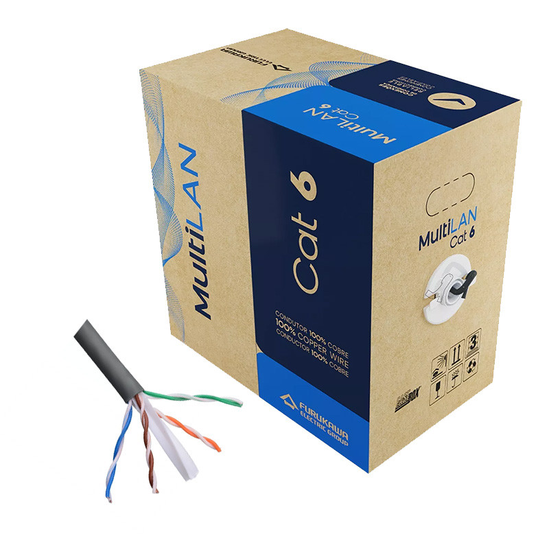 23400149 23400149 Cable UTP Cat6 24AWG CMX Interior 305 Metros Furukawa - Imagen 1