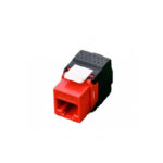 35030609 Módulo RJ45 Cat6 GigaLan Rojo