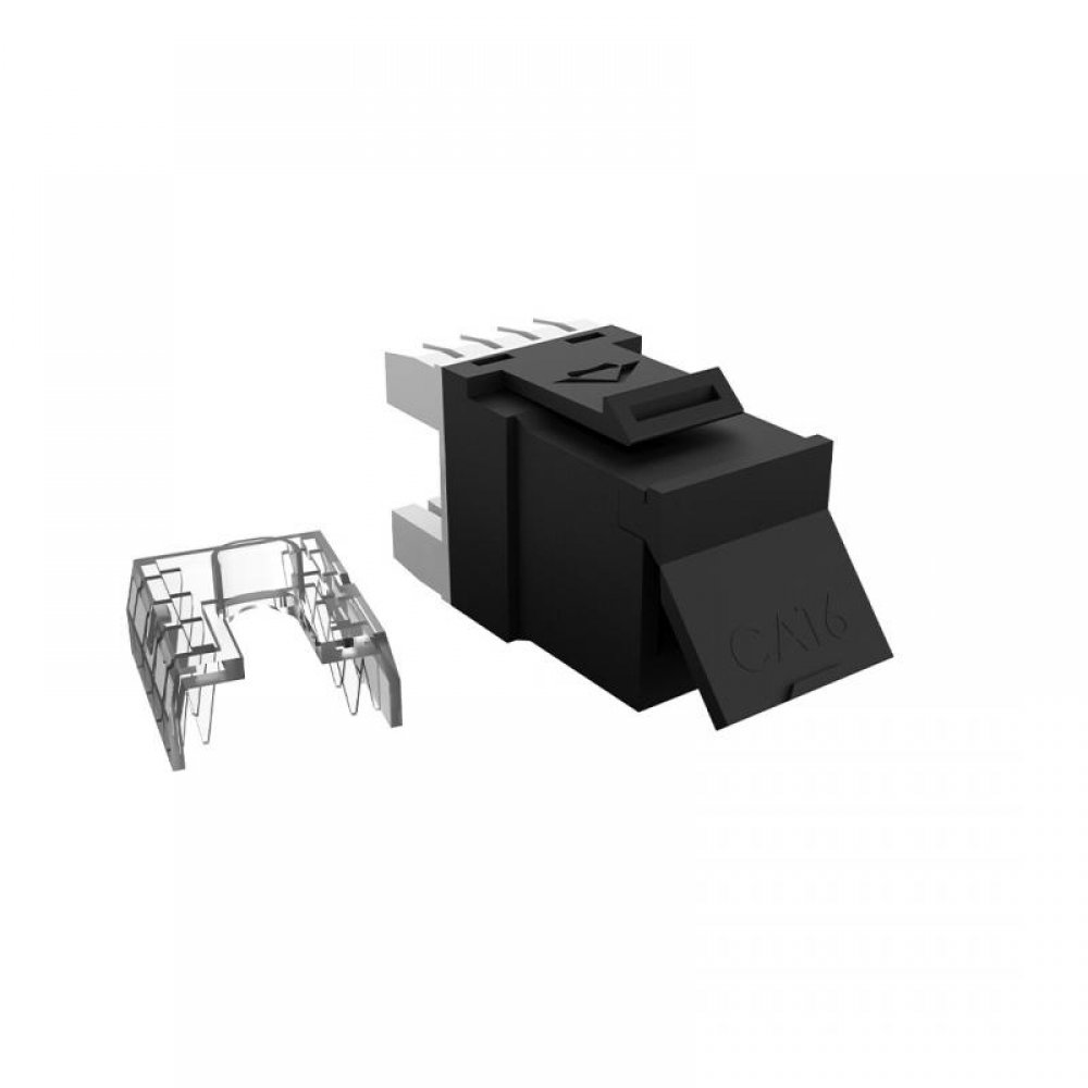35030606_113555_g 35030606 Módulo RJ45 Cat6 negro Furukawa para instalaciones de red estructurada - Imagen 1