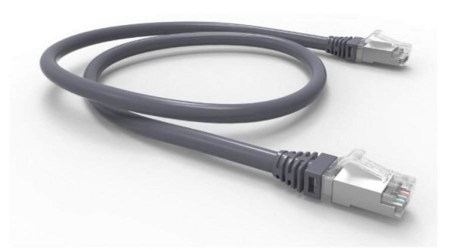 35085048 35085441 Cable de red Cat6A 2 metros LSZH gris alta velocidad - Imagen 1