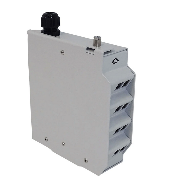 odf riel din 35260775 Módulo ODF Riel DIN 16 Puestos Gris - Imagen 1