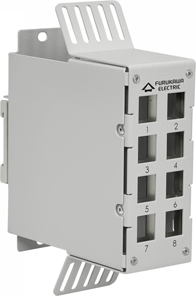 35150333 35150333 Patch Panel RJ45 8 Puertos para Riel DIN Industrial Furukawa - Imagen 1