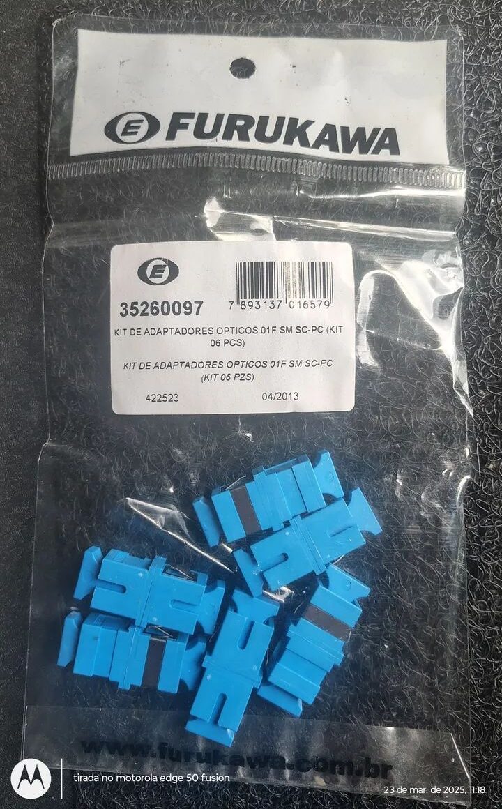 35260097 35260097 Kit Adaptadores SC Simplex Monomodo Azul Furukawa x6 Unidades - Imagen 1