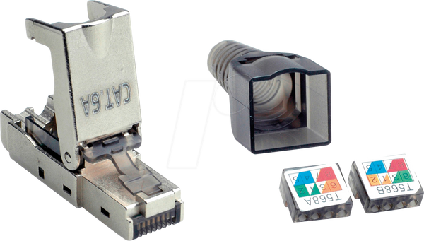 Conector RJ45 Macho Cat 6A de Campo FSDTMRJ45CMP Conector RJ45 Macho Cat 6A de Campo para Cableado Estructurado - Imagen 1
