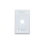 FSDT00FACE1P Face Plate Blanco 1 Puerto para Red y Telecomunicaciones