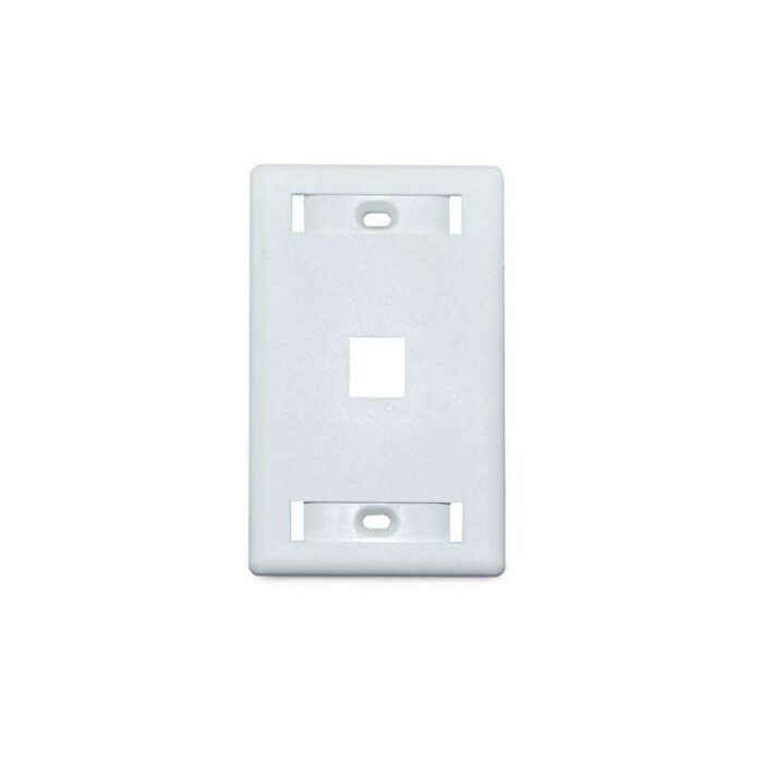 Telecom Plate FSDT00FACE1P Face Plate Blanco 1 Puerto para Red y Telecomunicaciones ...
