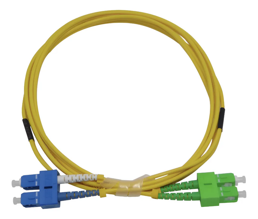 Jumper Fibra Óptica Monomodo SC APC a SC UPC Dúplex 1.5 Metros 33009400 Jumper Fibra Óptica Monomodo SC APC a SC UPC Dúplex 1.5 Metros LSZH Furukawa - Imagen 1