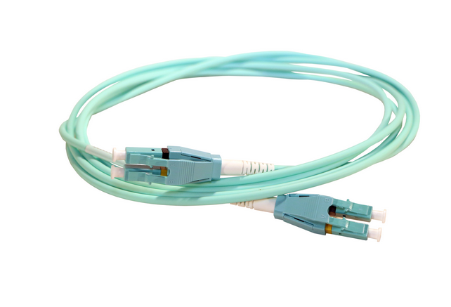 Jumper de Fibra Óptica OM3 LC a LC Uniboot FSDTJDLCOM31 Jumper de Fibra Óptica OM3 LC a LC Uniboot LSZH 1 Metro - Imagen 1