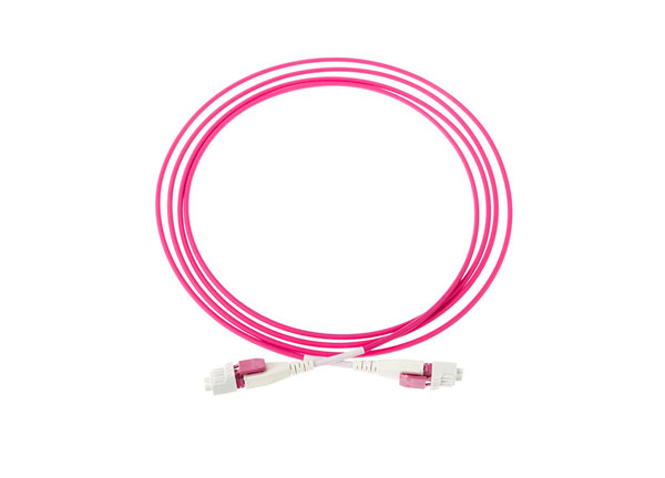 Jumper de Fibra Óptica OM4 LC a LC Uniboot Dúplex 1 Metro FSDTJDXLCOM4 Jumper de Fibra Óptica OM4 LC a LC Uniboot Dúplex 1 Metro - Imagen 1