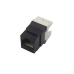 FSDTMRJ45C6N Módulo RJ45 Cat 6 Keystone Negro para Redes de Datos