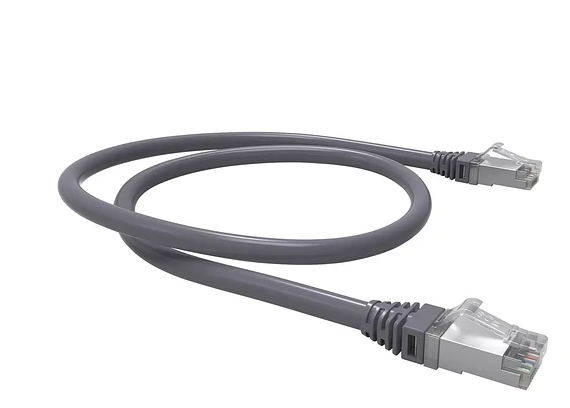 Patch Cord Cat 6A SFTP Gris para Redes de Alta Velocidad FSDTP246A1MG Patch Cord Cat 6A S/FTP 1 Metro Gris para Redes de Alta Velocidad - Imagen 1