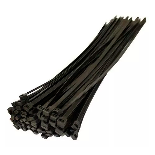 amarras_plasticas_amarra_cables FSDTAM30048N Amarra Plástica Negra Nylon 300 x 4,8 mm Paquete 100 Unidades - Imagen 1