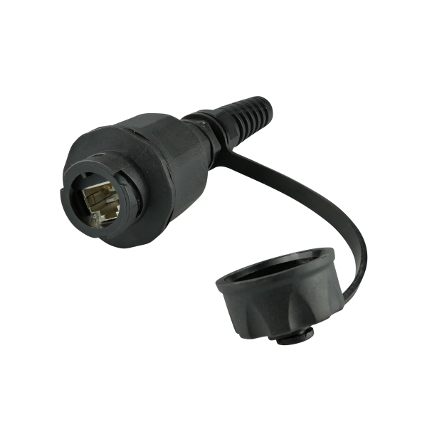 screwlock-rj45-modul-ip67-cat6a-geschirmt-mit-knickschutz FSDTMOD6AWP6 Módulo RJ45 Cat 6A Industrial Blindado IP67 para Redes - Imagen 1