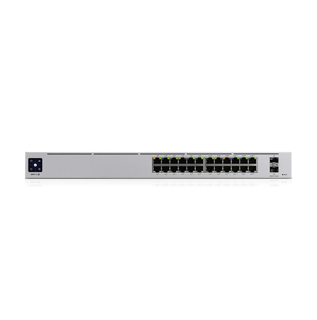 USW-24 USW-24 Switch Administrable Gigabit de 24 Puertos con Pantalla LCD y Puertos SFP para Rack - Imagen 1